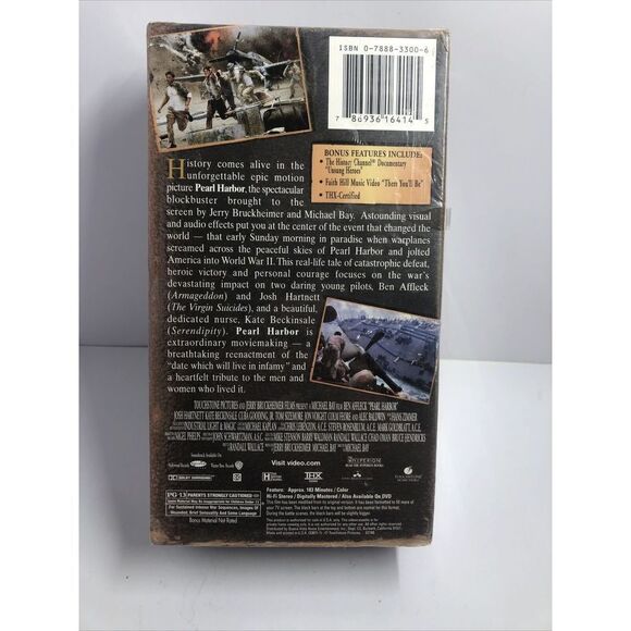 Pearl Harbor VHS 2001 Brand New Sealed 2 Tape Set 60th Anniversary Edition - Picture 5 of 6